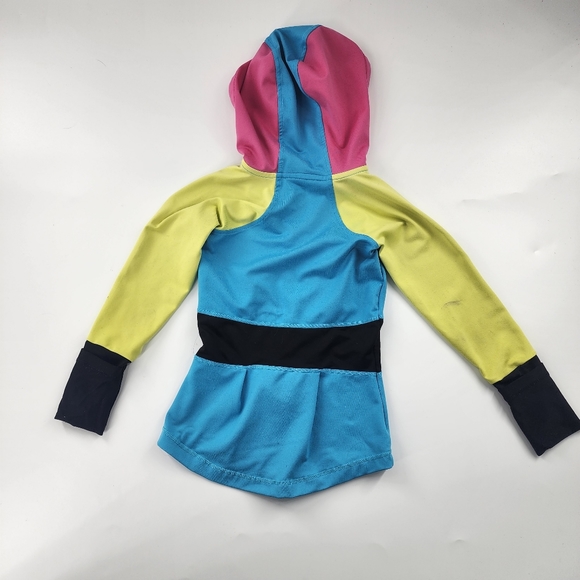 Limeapple sport size 4 blue yellow pink black jacket #865 - Picture 5 of 6